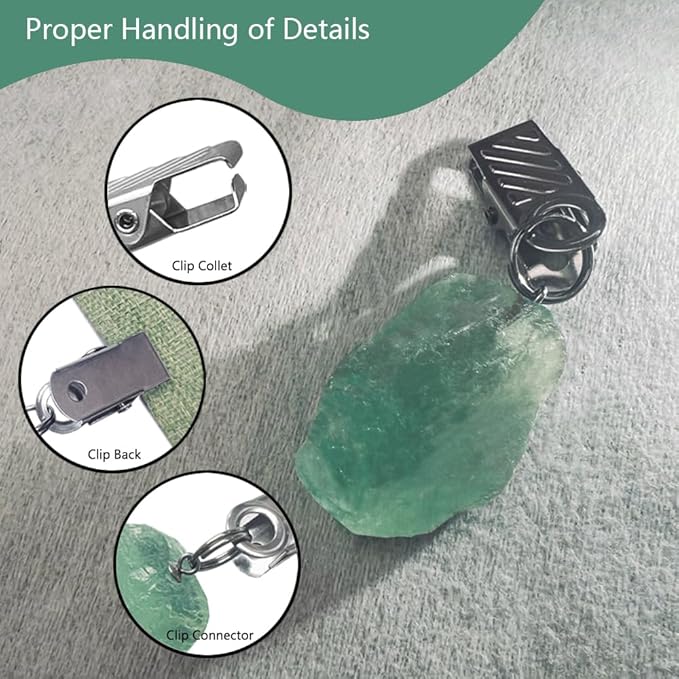 Crystal Tablecloth Weights for Outdoor Table, Picnic Table Cloth Weights Heavy Outdoor, Handmade Accessories, 4 PCS(Green)