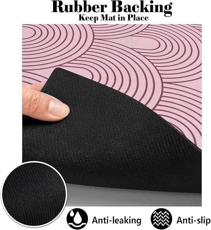 Dog Food Mats for Floors Absorbent, Pet Cat Food Mat - Quick Dry Dog Bowl Mats for Food and Water, Eco-Friendly Boho Pet Supplies