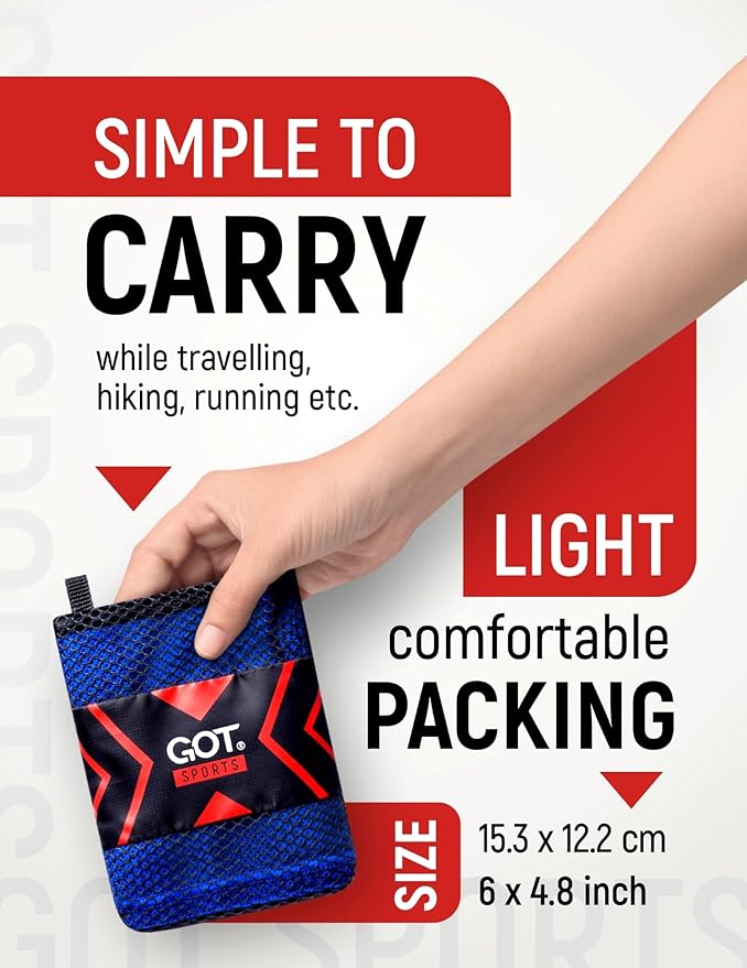 GOT Sports Cooling Towel (40"x12") – Chilly Towel for Neck & Face Wraps - Cooling Rag for Hiking, Gym, Yoga & Workouts