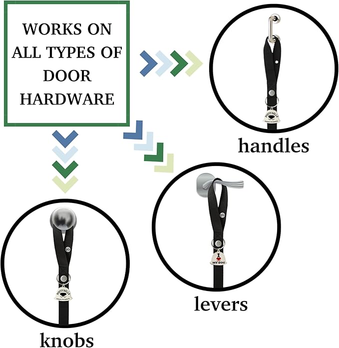 Caldwell's Pet Supply Co. Dog Potty Bells, Dog Door Bell, Bells to Go Outside, Potty Training Bell, Dogs Doorbell, Dogs Potty Doorbell, Ring to Go Pee, All Breed Puppy Training Tool