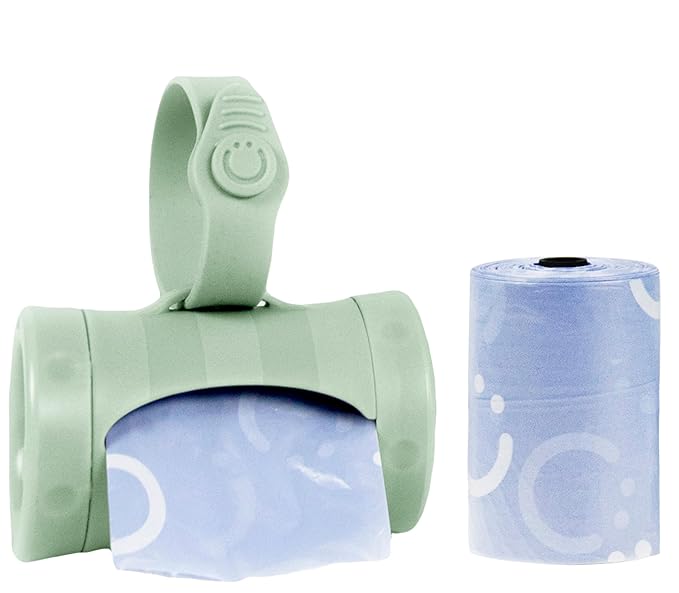 Ubbi On-the-Go Diaper Bag Dispenser for Travel, Retractable Must Have for Newborns, Helpful Baby Accessory, Sage Green