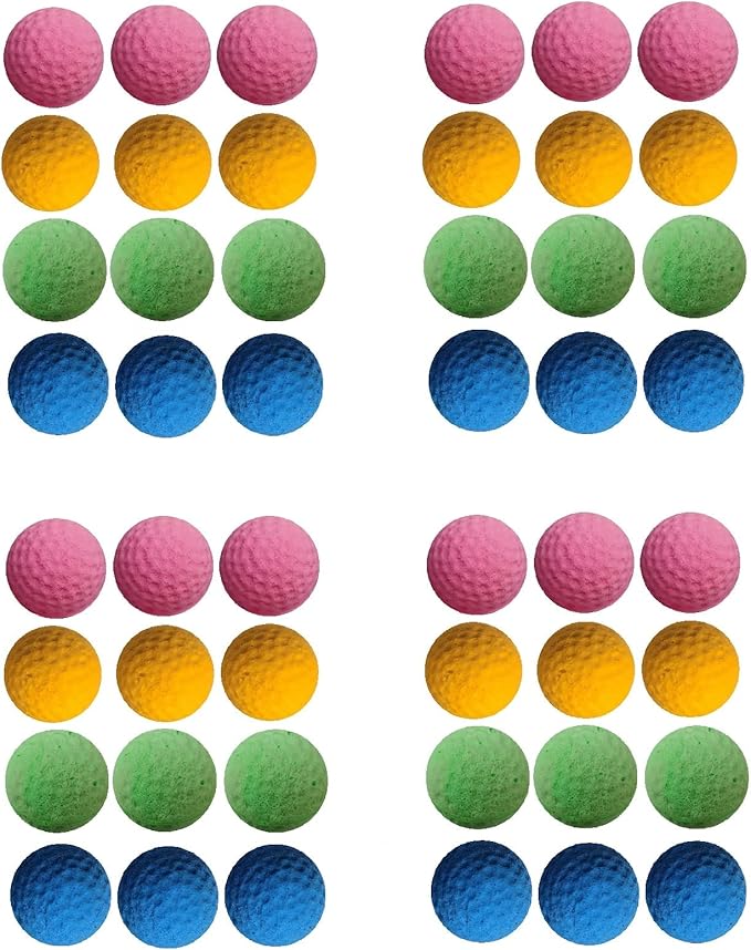 GINFH Cat Foam Ball Cat Sponge Ball Toy Soccer Toy (48Pack)