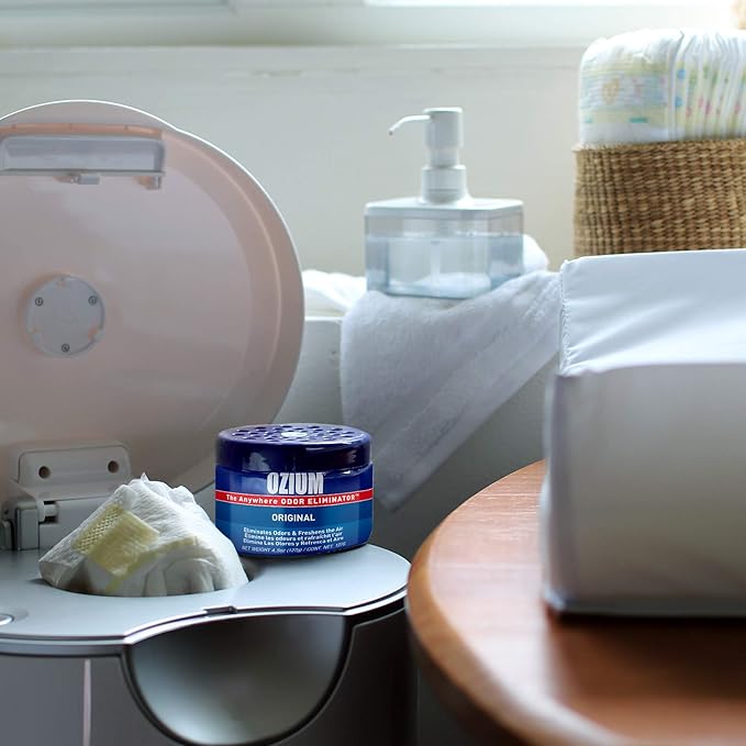 Ozium 4.5 Oz. 1 Pack Odor Eliminating Gel for Homes, Cars, Offices and More, Original Scent