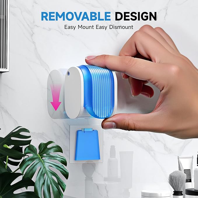 Toothbrush Holders for Bathrooms【Upgrade Single Slot Design】 Toothbrush Holder Wall Mounted with Cover Moisture-Proof and Dust-Proof Toothbrush Storage Organizer for Shower Family and Travel 5PCS