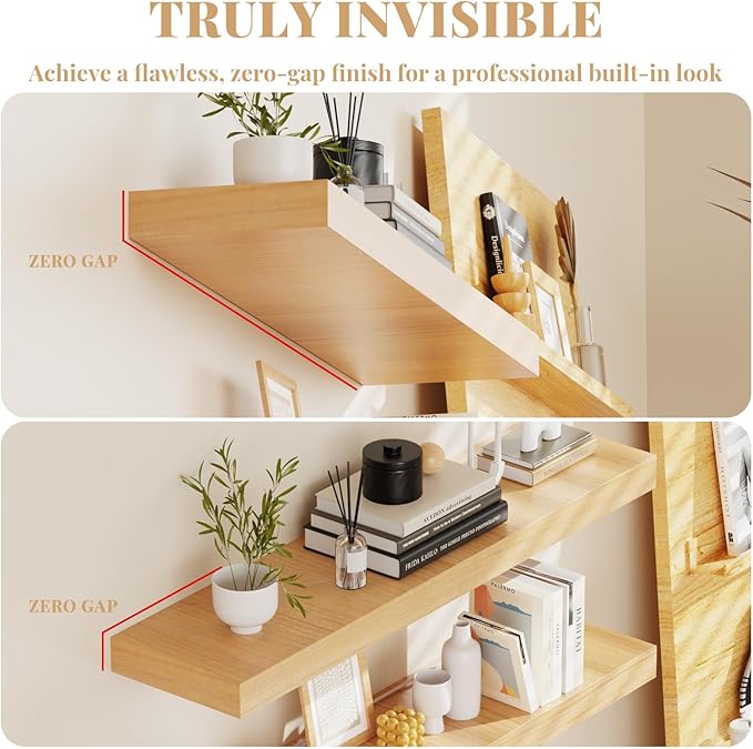 Floating Shelf Bracket Heavy Duty Shelving Brackets,Decorative Floating Shelf Hardware Black,Hidden Metal Shelf Support Bracket Heavy Duty Floating Mantel Bracket (53X8X1.2-Metal Jig)