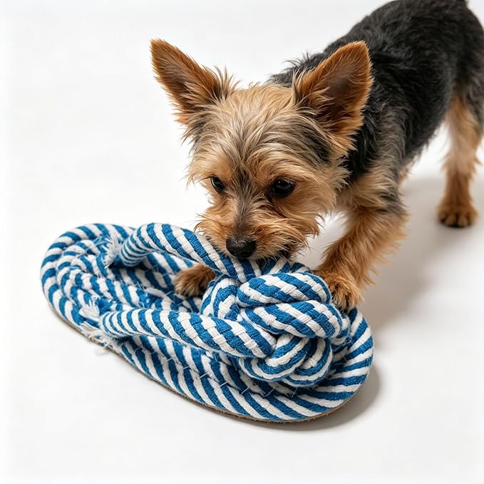 Dog Toys Puppy Teething Chew Toys,Dog Chew Toys Rope Toys,Cat Chew Toys,Safe Braided Rabbit Toys Healthy Gift (Slippers)
