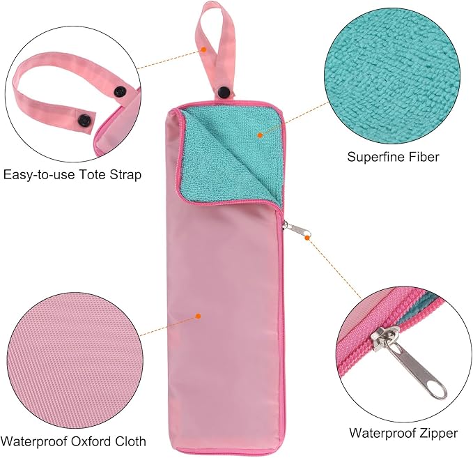 HARFINGTON Umbrellas Bag Carry Bag Portable Reversible Wet Umbrella Sleeve Folding Cover Waterproof Pouch Case for Storage Travel Home Outdoor