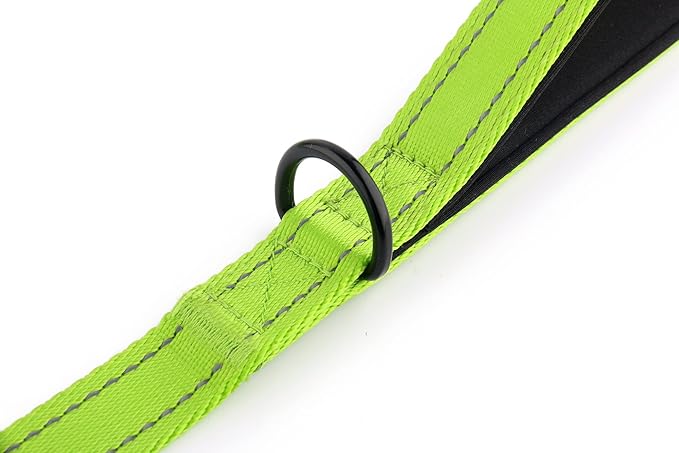 Primal Pet Gear Dog Leash 6ft Long,Traffic Padded Two Handle,Heavy Duty,Reflective Double Handles Lead for Control Safety Training,Leashes for Large Dogs or Medium Dogs,Dual Handles Leads(Green)