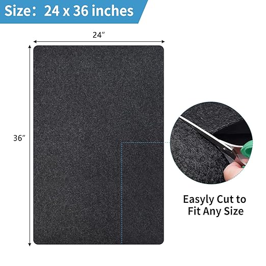 NYFITY Kennel Pad Dog Crate Mat Liner, Absorbs Urine, Waterproof, Non-Slip, Washable Puppy Pee Pad for Kennel Training - Under Pet Cage to Protect Floors, Thin Cut to Fit Design (36" x 24" - 1 Pack)