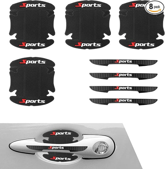 8PCS Car Door Protector, Sports Car Door Handle Scratch Protector, Door Handle Bowl Sticker, Doors Handle Protection Accessories, Universal for Most Car, SUV, Truck