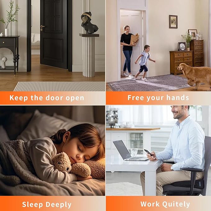 Bak Bo Magnetic Door Stoppers 1 Pack Bottom of Door Holder Keep Door Open No Drilling Magnet Floor Door Stop with Screws and Adhesive Oil Rubbed Bronze DS268ORB-1