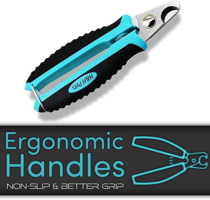H&H Pets Nail Clippers Series - for Cats and Dogs - Razor Sharp Blades Sturdy Non Slip Handles - Dog Accessories Professional at Home Grooming - Stainless Steel - Dog Nail Trimmers - M (Sm-M Dogs)