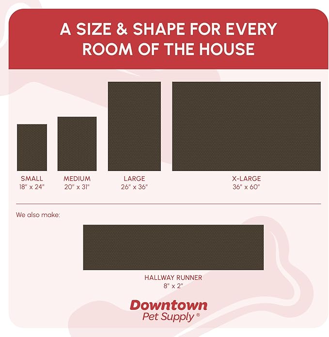 My Doggy Place Dog Mud Mat, 36" x 26" Light Gray – Thick Microfiber Entry Rug for Snow, Mud & Salt – Absorbent, Quick-Dry, Washer-Safe & Non-Slip, Large