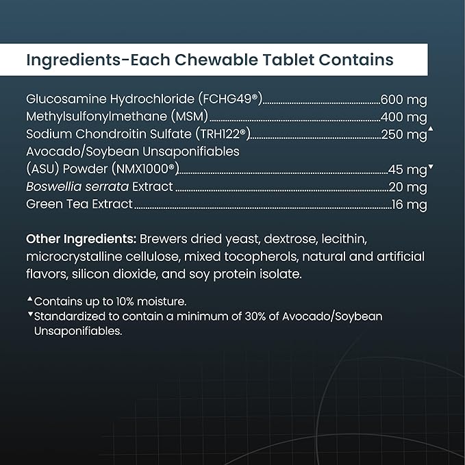 Nutramax Laboratories Dasuquin with MSM Chewables, Small/Medium Dog, 150 Count, White