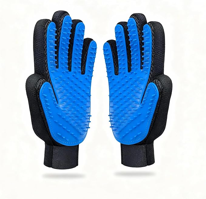 Pet Hair Remover Glove - Gentle Deshedding Brush Glove for Dogs & Cats - Enhanced Grooming & Massage Tool for Long and Short Fur - Perfect for Shedding and Bathing