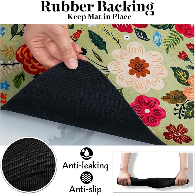 Eco-Friendly Pet Supplies: Absorbent Quick Dry Cat & Dog Food Mat, 24"x32"