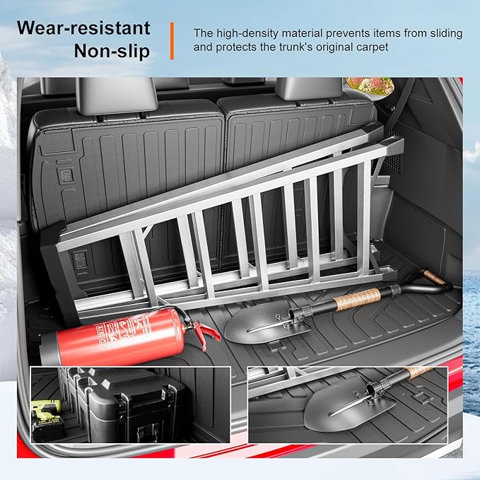 powoq 6&7 Seats Cargo Mat Compatible with 2024-2026 Lexus TX350 TX500H TX550H+ Cargo Liner Trunk Mat Backrest Mats Replacement for 2024 2025 2026 Lexus TX Accessories (Trunk Mat with Backrest Mats)