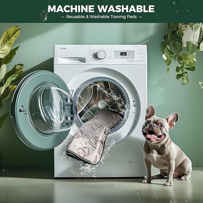 FXW Washable Pee Pads for Dogs, Leak-Proof & Non-Slip, Specifically Designed for 36inch Cages, 23" x 35" Rectangle, Khaki, 1 Pack