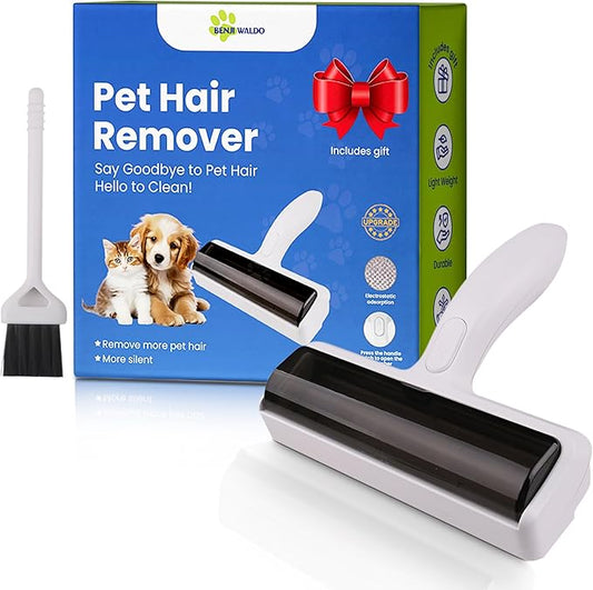 Pet Hair Remover, Reusable Roller for Cat and Dog Hair Remover for Furniture, Couch, Carpet and Car Seats, for Pet Lovers Stocking Stuffers, Eco-Friendly, No Refills Needed