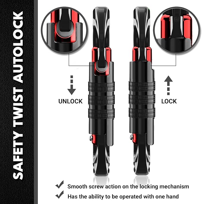 12kN (2697 lbs) Heavy Duty Carabiner Clips, for Securing Pets, Outdoor, Camping, Hiking, Hammock, Dog Leash Harness, Keychains