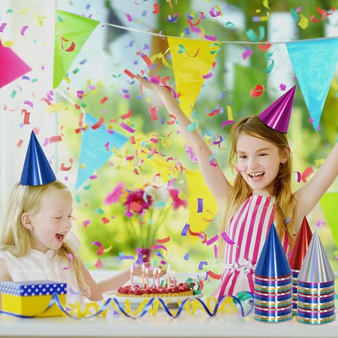 48Pcs Pennant Banner Flags, 52Ft Colorful Triangle Banners, Multicolor Bunting String Triangle Garland Flags for Birthdays Easter Classroom School Carnival Indoor Outdoor Party Decorations