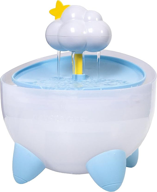 Catstages Purrfect Rain Cat Water Fountain – 2L Pet Drinking Fountain with 5-Stage Filter, Easy-to-Clean, USB Powered, Quiet Water Dispenser with Replaceable Filter