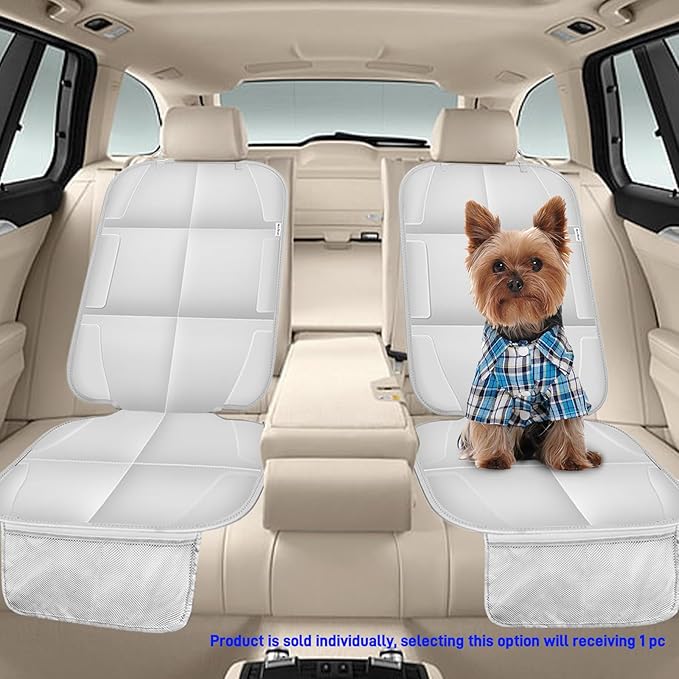 Meolsaek Car Seat Protector for Child Car Seat, Durable 600D Fabric Waterproof Car Seat Cover with Thick Pad Non-Slip Backing (No Imprints)