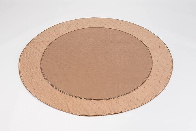 EZwhelp Reusable Dog Pee Pad, Washable Waterproof Mat for Dog Potty Training or Whelping Pad, Round, 48 Inch