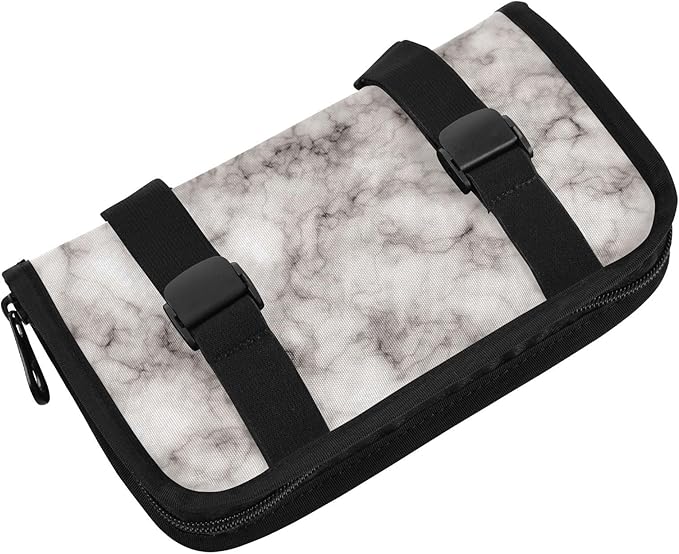 Car Tissue Holder Car Napkin Holder Car Tissue Box Dispenser Storage Case Sun Visor Mask Holder with Adjustable Straps Reusable Refillable Marble Grey