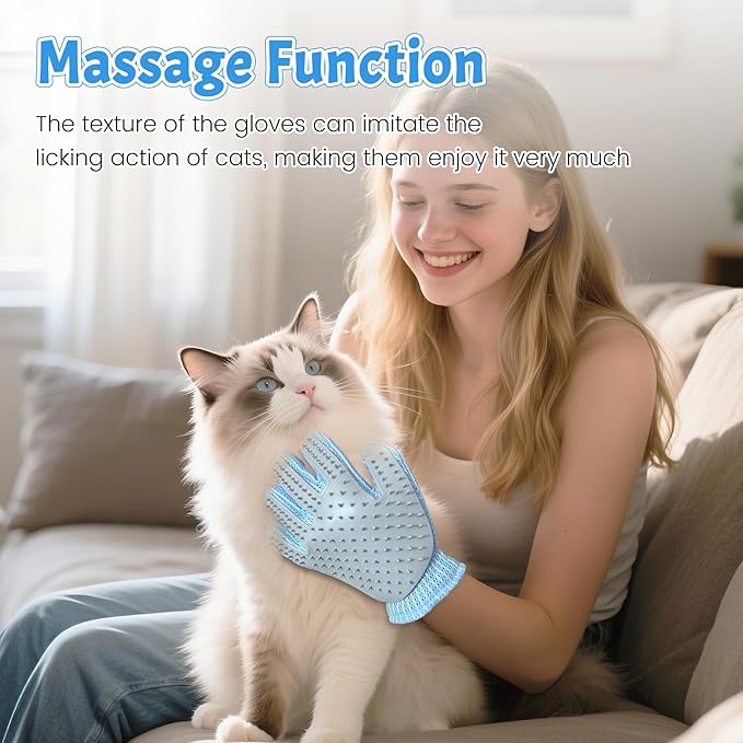 Pet Hair Removal Glove, for Dogs & Cats – Pet Hair Remover for Laundry, Static Electricity Cleaning Glove, Must-Have Dog Supplies & Cat Supplies for Home Grooming and Care