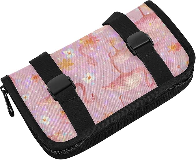 Car Tissue Holder Car Napkin Holder Car Tissue Box Dispenser Storage Case Sun Visor Mask Holder with Adjustable Straps Reusable Refillable Pink Gradient Flamingo and Petals