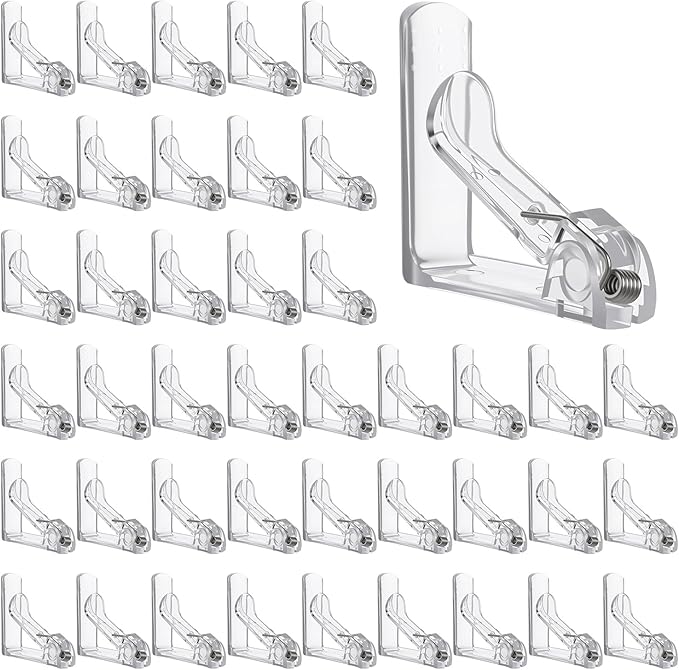 48pcs Tablecloth Clips Table Cloth Clips Picnic Clear Plastic Clip-Clamp Holder Table Tablecloth Clip Bulk for Outdoor,Wedding Picnic Tables Camping tablecloths Party Essentials