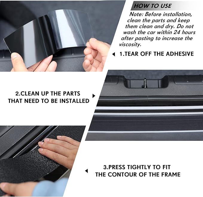 Frienda Car Door Edge Guards Door Sill Protector Automotive Entry Guard Anti Collision Scuff Sill Trim Protection Strips for Most Cars Vehicles Accessories(2.8 Inch Wide, 32.8 Feet,Black)
