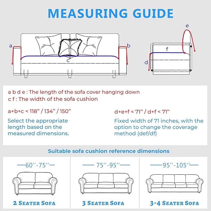 Sherpa Fleece Couch Cover for 2 Cushion Sofa, Grey, 71" x 118" – Pet Proof Sofa Covers, Heavy Duty, Scratch Resistant, Pet Friendly Furniture Cover – Easy Install, Machine Washable