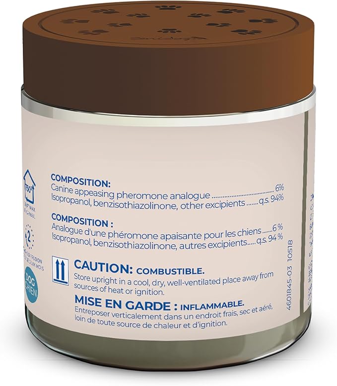 ZENIDOG Gel Diffuser - Dog Calming Pheromone Diffuser for Stress Relief No Electricity Required and Lasts up to 2 Months by Virbac