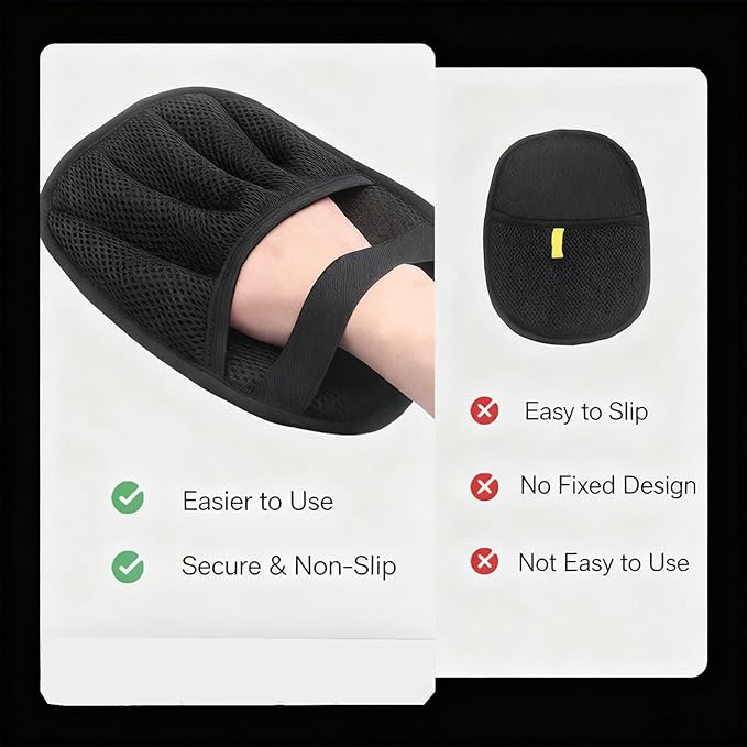 Pet Hair Removal Glove for Dogs and Cats, Reusable 5-Finger Electrostatic Pet Hair Remover, Washable Grooming & Cleaning Glove for Couch, Carpet, Clothing, Car Seats