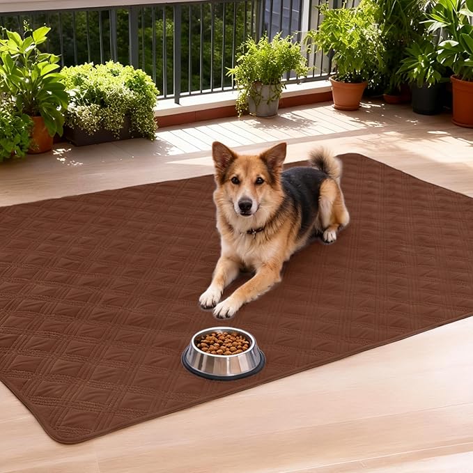 hyha Waterproof Dog Blanket, Reversible Pet Bed Blanket, Soft Sofa Couch Cover for Dogs Washable, Waterproof Pet Couch Covers for Sofa Puppy Cats Furniture Protector(68"x82", Brown/Beige)