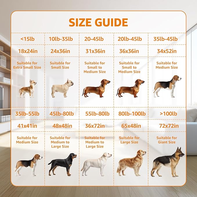 Washable Pee Pads for Dogs, 24x36 Reusable Absorbent Whelping Pads with Non-Slip Waterproof Bone Print