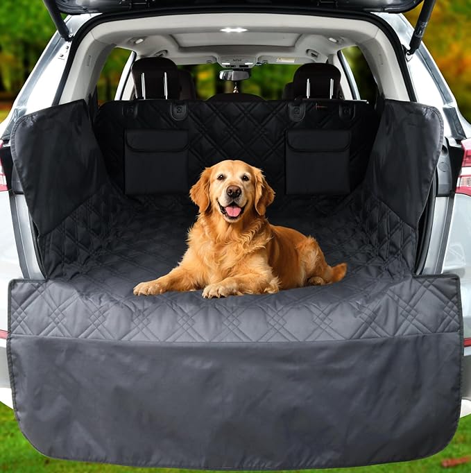 Cargo Liner for Dogs 55"x91" Dog Rear Cargo Liner for SUV Cargo Mats for Back Car Trunk Mat for SUV Dog Trunk Cover with Side Walls