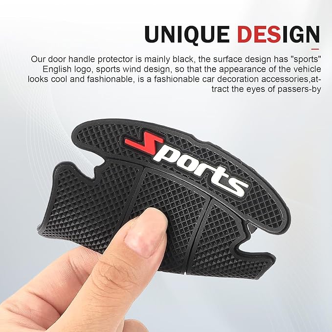 8PCS Car Door Protector, Sports Car Door Handle Scratch Protector, Door Handle Bowl Sticker, Doors Handle Protection Accessories, Universal for Most Car, SUV, Truck