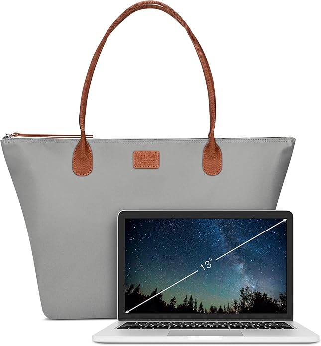 Nylon Tote Bag for Women, Large Foldable Weekend Hobo Purses for Women, Shoulder Tote Handbags with Zipper | Nylon, Large, Foldable, Weekend, Tote, with Zipper