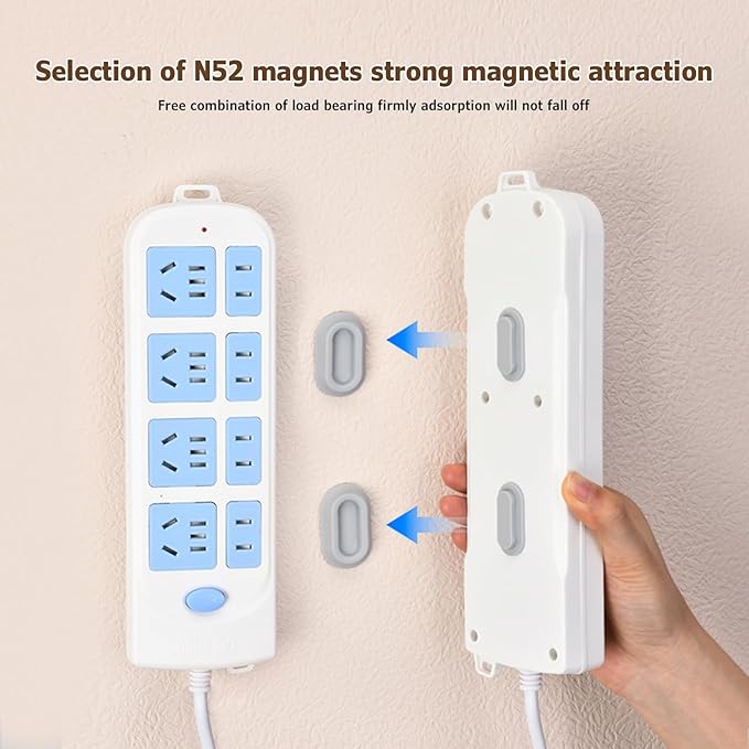 Magnetic Remote Control Holder Wall Mount - 4 Pcs No Drill Self-Adhesive Organizer for Air Conditioner & TV Remotes, Storage Caddy for Televisions Backside - Pink&Green
