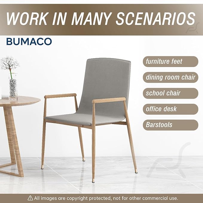 BUMACO Chair Leg Floor Protectors Chair Leg Protectors for Hardwood Floors Silicone Pads Covers to Protect Floors Clear-20 Pcs Universal XS (8/16"-15/16")
