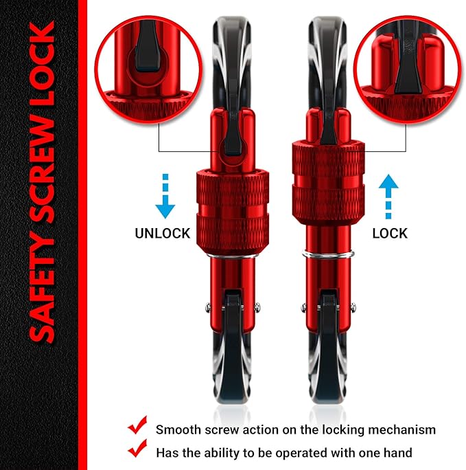 12kN (2697 lbs) Heavy Duty Carabiner Clips, for Securing Pets, Outdoor, Camping, Hiking, Hammock, Dog Leash Harness, Keychains