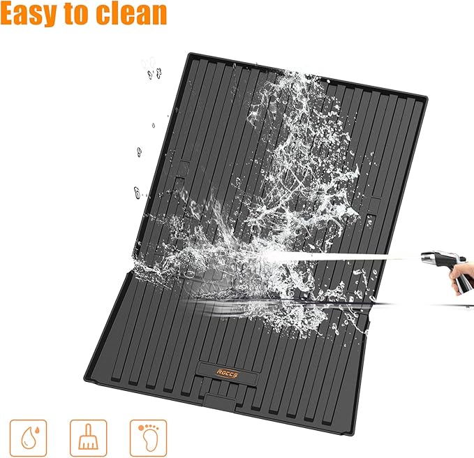 Truck Bed Mat Compatible with Cybertruck 2025 2024 Bed Mat TPE Heavy Duty Cargo Liner All Weather Protection Bed Liner Cargo Liner Accessories