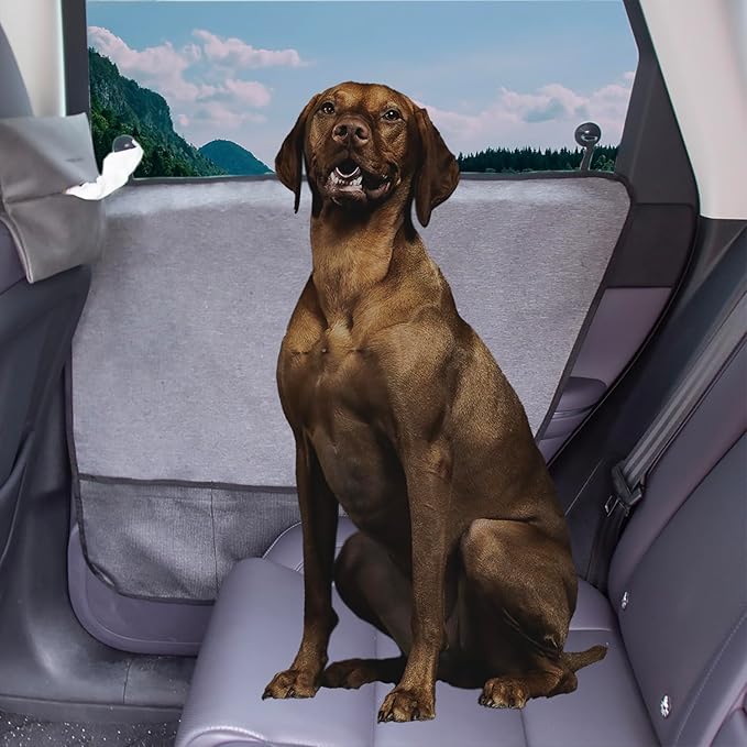 majowir 2PCS Car Door Protector - Anti Pet Scratch Vehicle Door Covers Big & Thick Waterproof Guard Truck Interior Panel Safe SUV Universal Grey