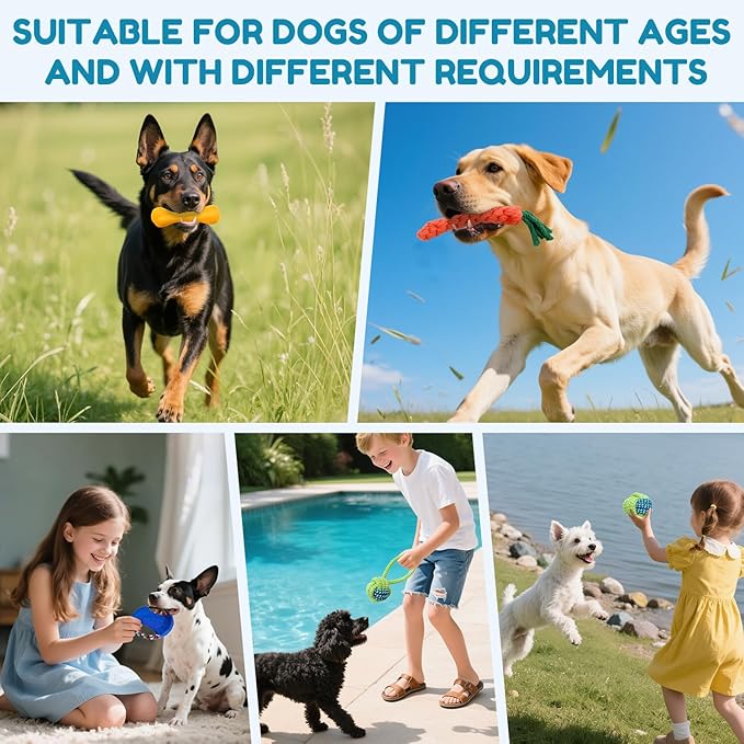 Dog Teething Chew Toys - 8 Pack Durable Dog Rope Toys for Small & Medium Dogs - Interactive Dental Chew Toys with Cotton, Tough Tug of War Puppy Teeth Cleaning & Training Toys