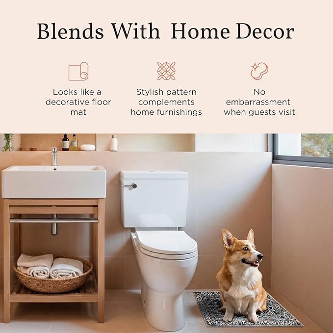 LOVEWAG Washable Dog Pee Pads, 16" x 24", Waterproof, Non-Slip, Super Absorbent, Reusable Machine-Washable, 2-Pack (Peacock Garden)