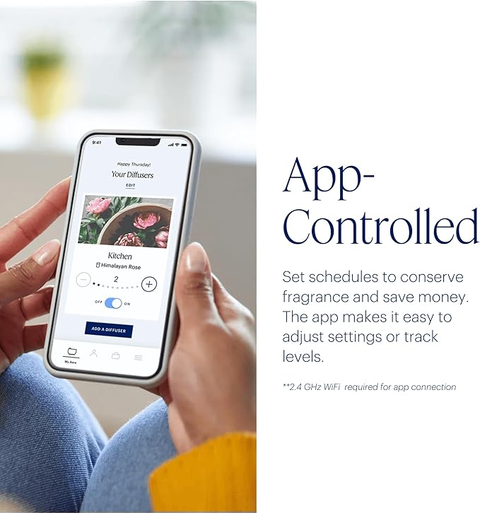 Aera Home Essential Oil Fragrance Diffuser – Waterless Electric Aromatherapy Smart Plug-in, Wi-Fi & App/Alexa Controlled, Hypoallergenic – for Rooms 500-1000 sq ft (Capsules Sold Separately)