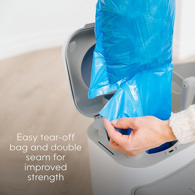 Litter Genie Easy Roll Refill Bags (2-Pack) | 65% Recycled Plastic | Up to 12 months of supply in 2 Rolls of 24 tear-off Bags | Zero Plastic Packaging Cat Litter Bags